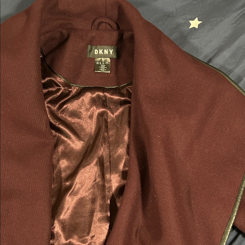 DKNY Deep Red Outerwear